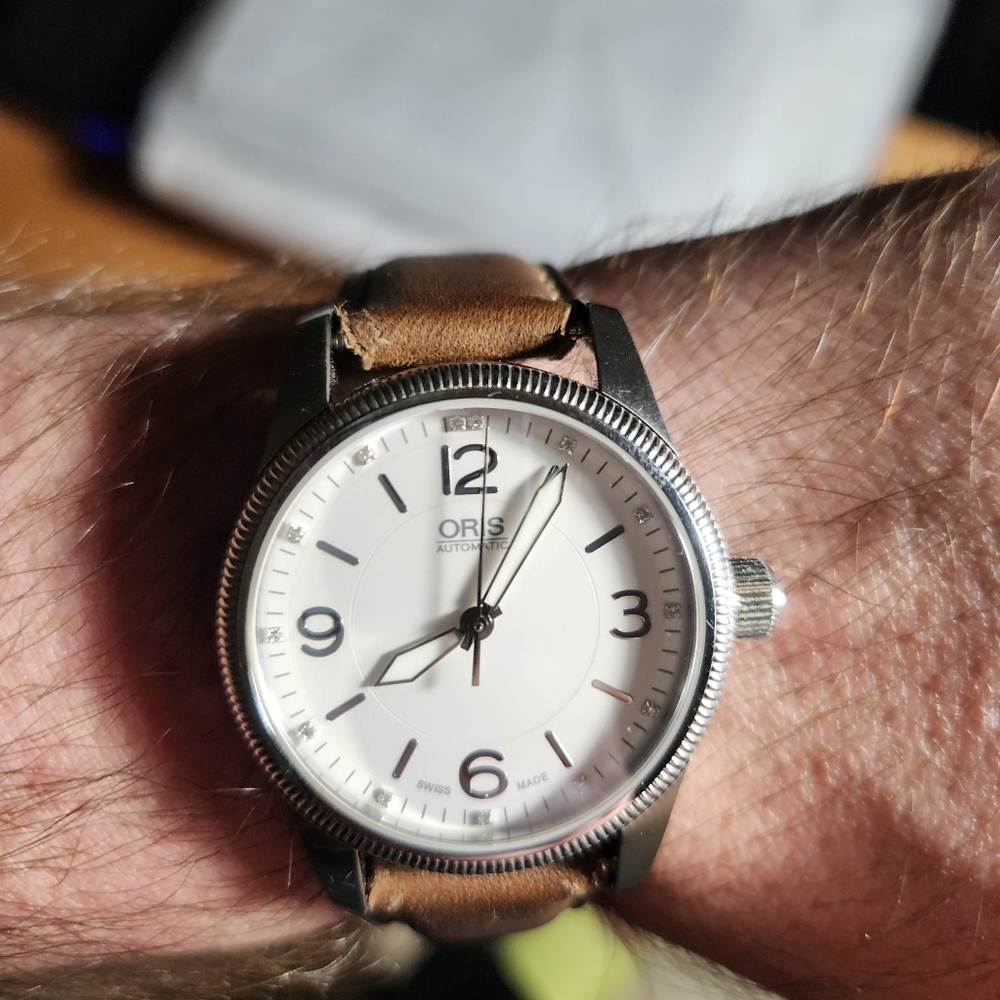 Oris Big Crown Swiss Hunter Diamond. White Dial. 39mm